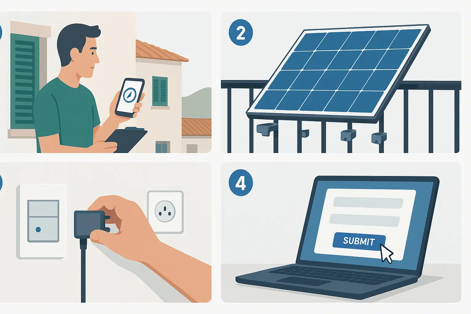Passi Installazione Impianto Fotovoltaico da Balcone
